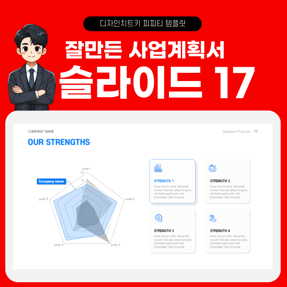 사업 계획 피피티 템플릿 페이지 17