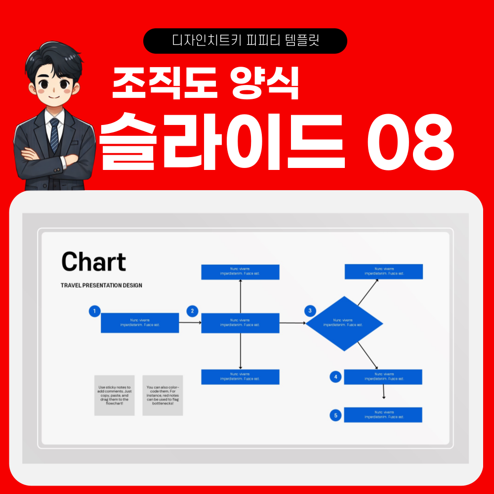 조직도 피피티 템플릿 슬라이드 8