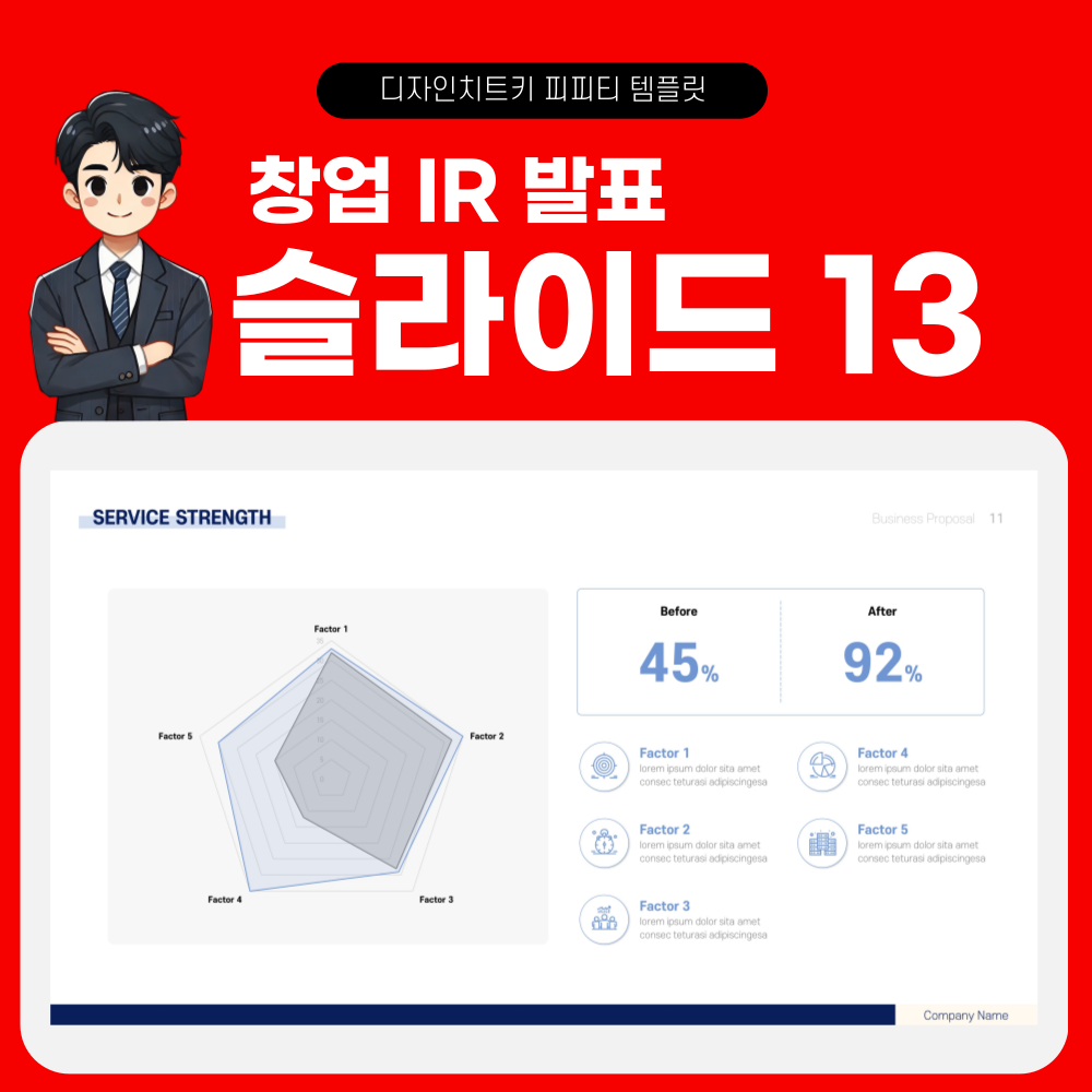 창업 발표 피피티 템플릿 페이지 13